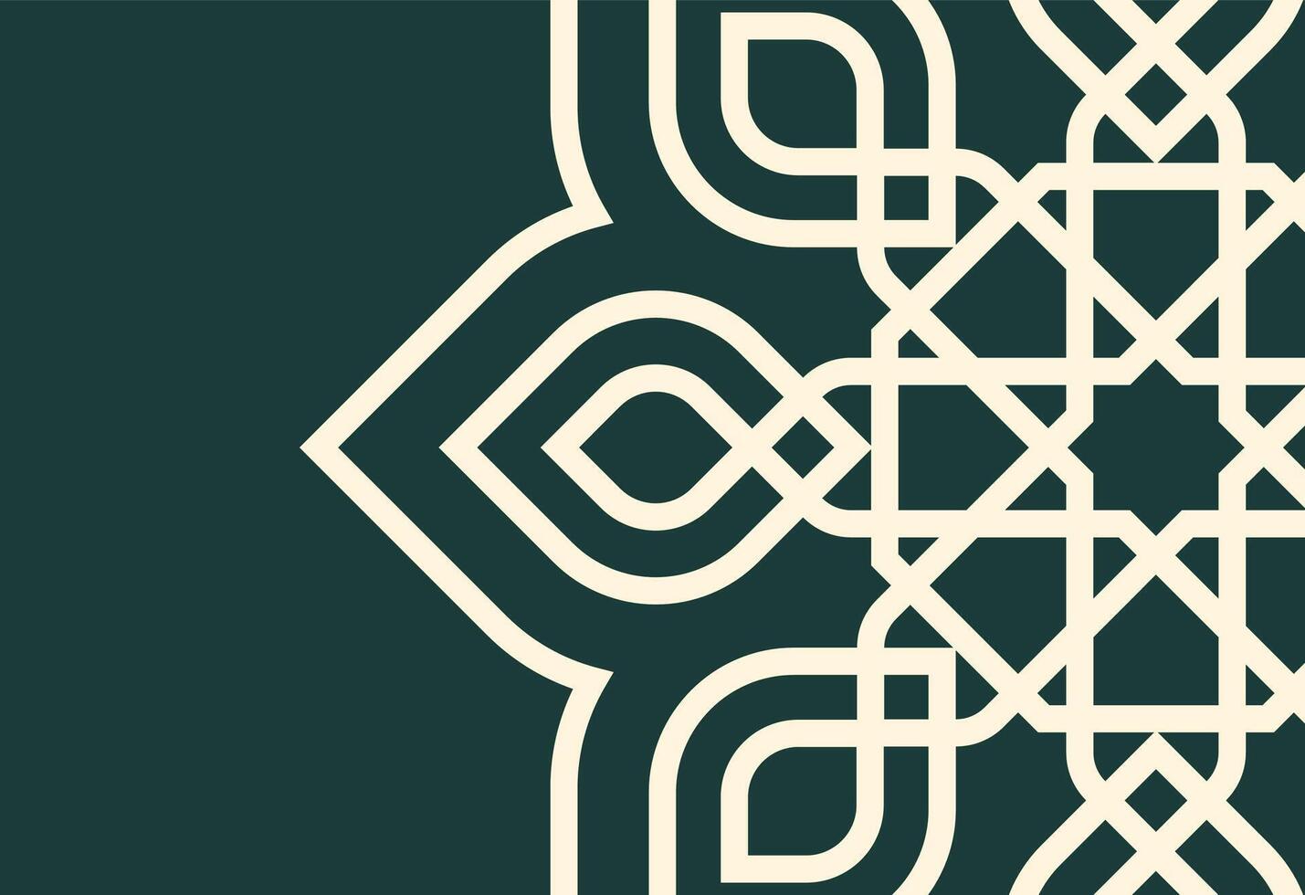 Oriental ornament in arabic style. Template for design, an abstract design with a geometric pattern vector