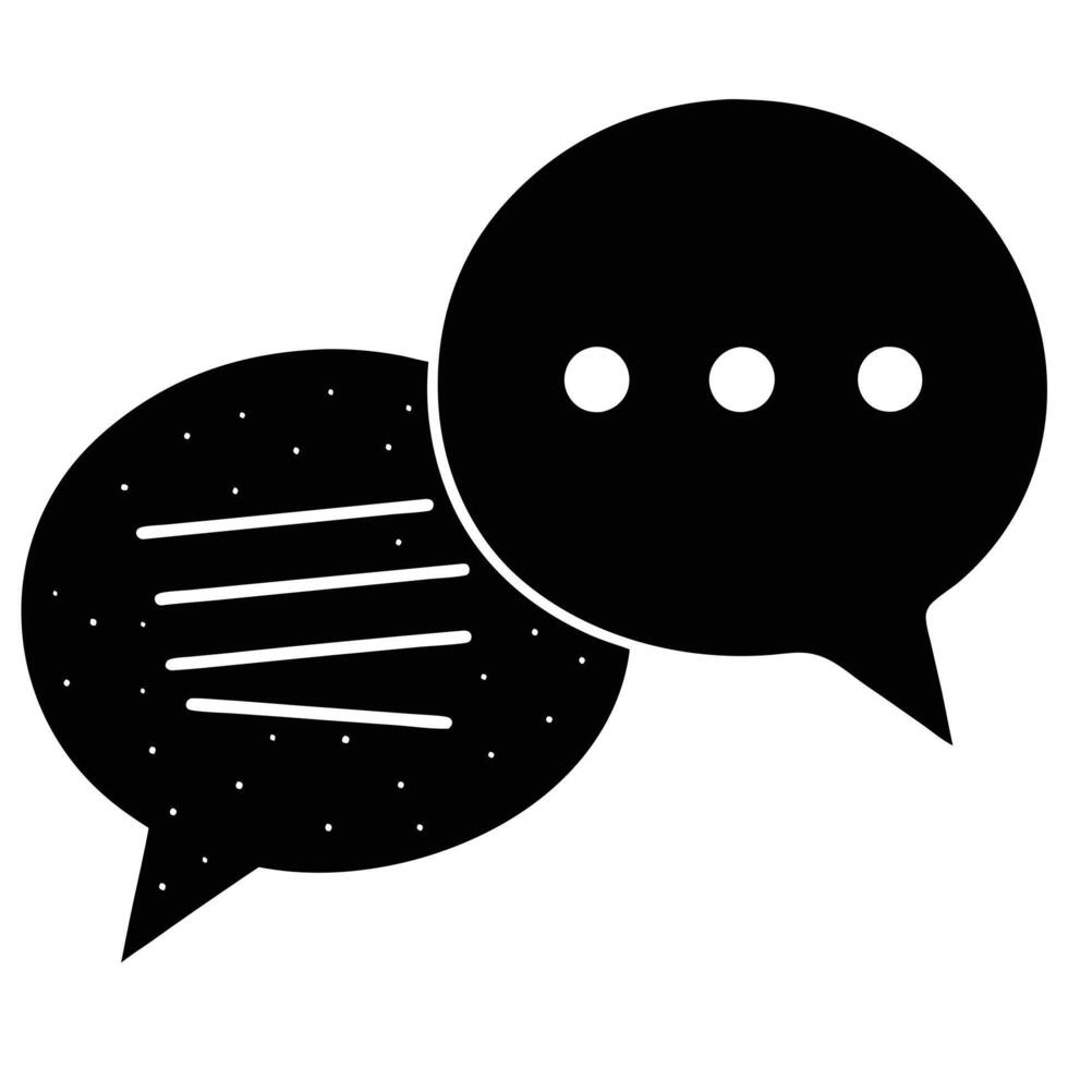 Speech bubbles, conversation icon vector