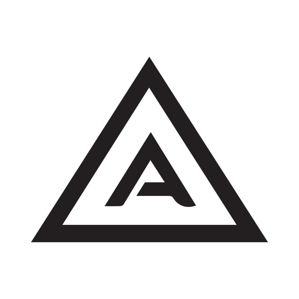 The a logo is shown in black and white vector