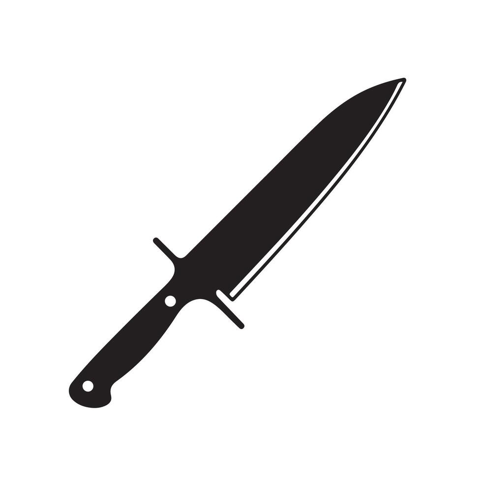 A knife icon on a white background vector