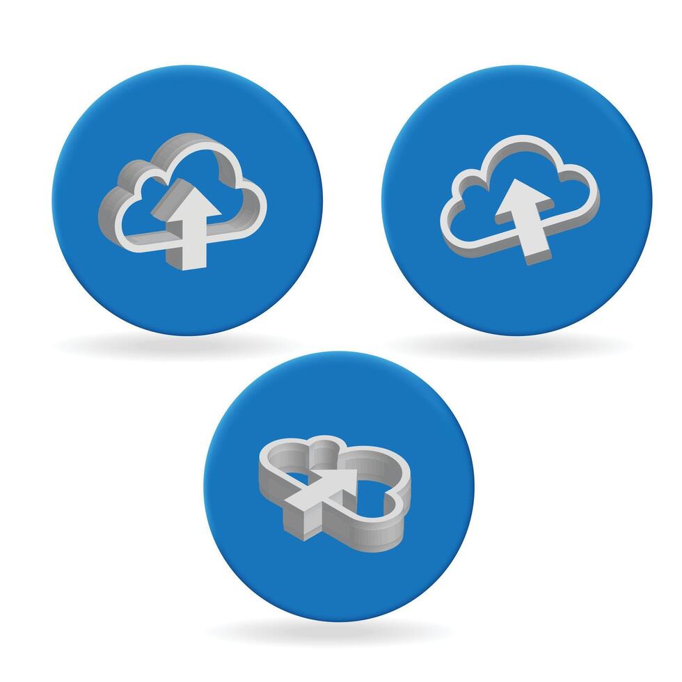 Cloud computing icons set illustration vector