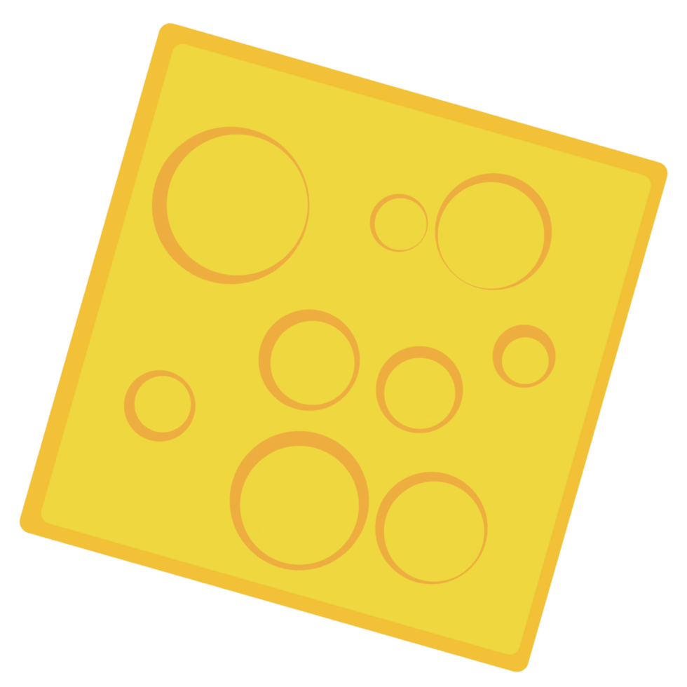 Cheese icon with circles on it png