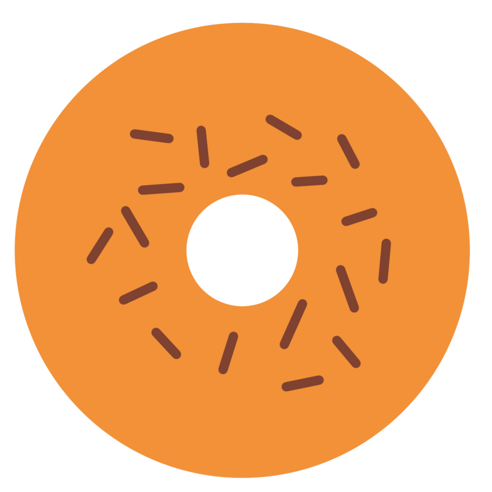 orange donuts illustration png