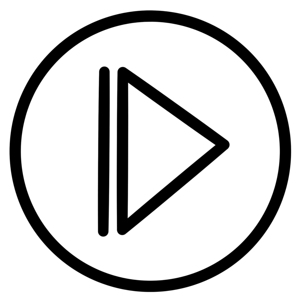 Play button icon illustration png