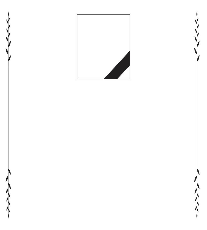 Memorial Invitation Card Illustration with Blank Area for Text vector
