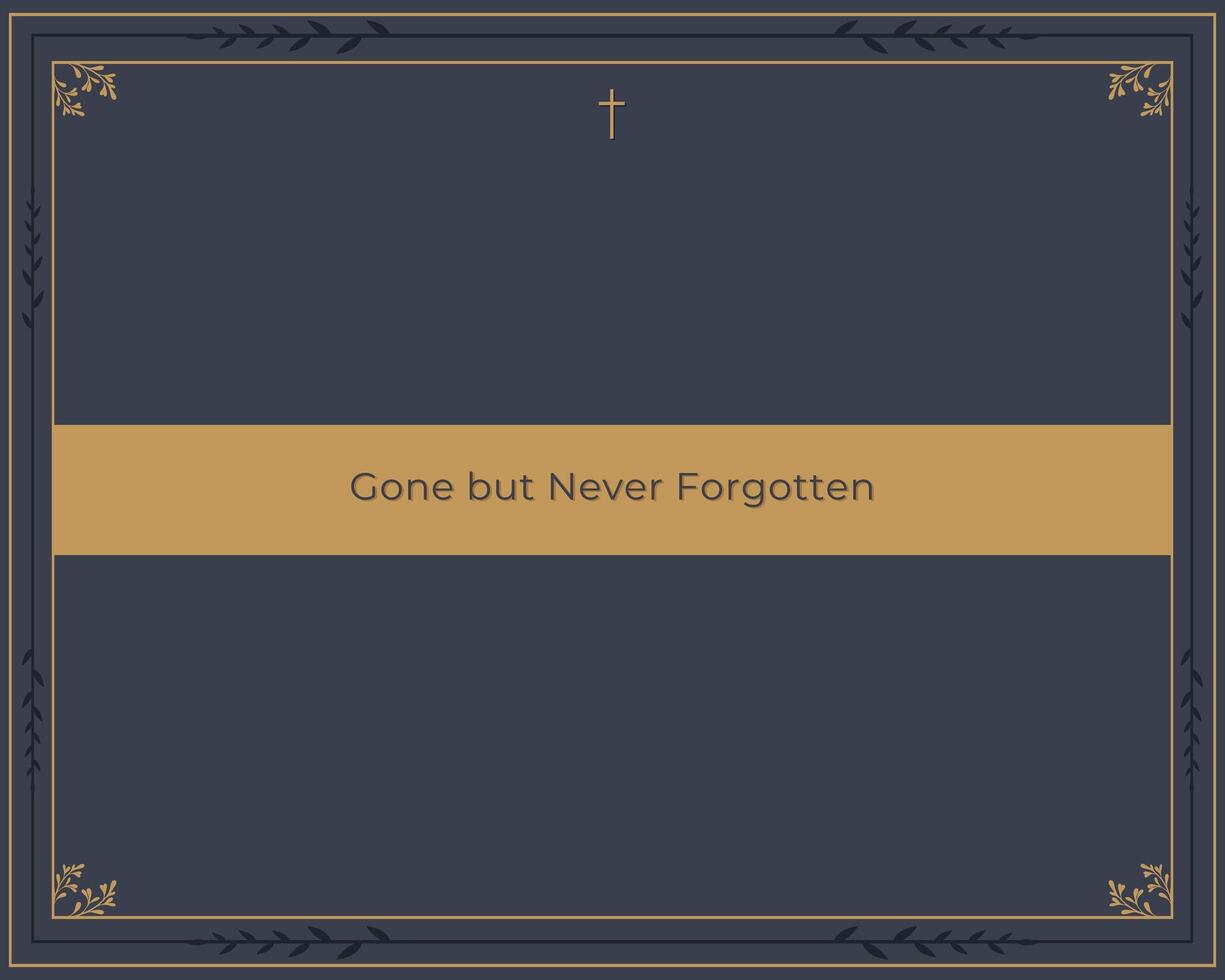 Funeral Invitation Card Illustration with Placeholder for Text vector