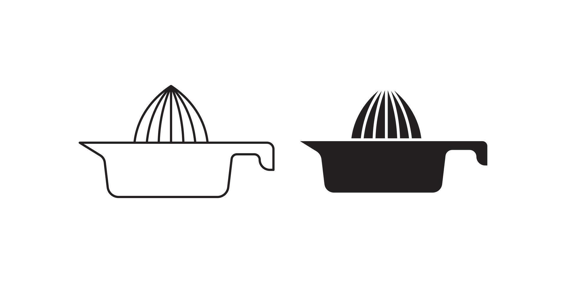 Citrus reamer icon se isolated on white background vector