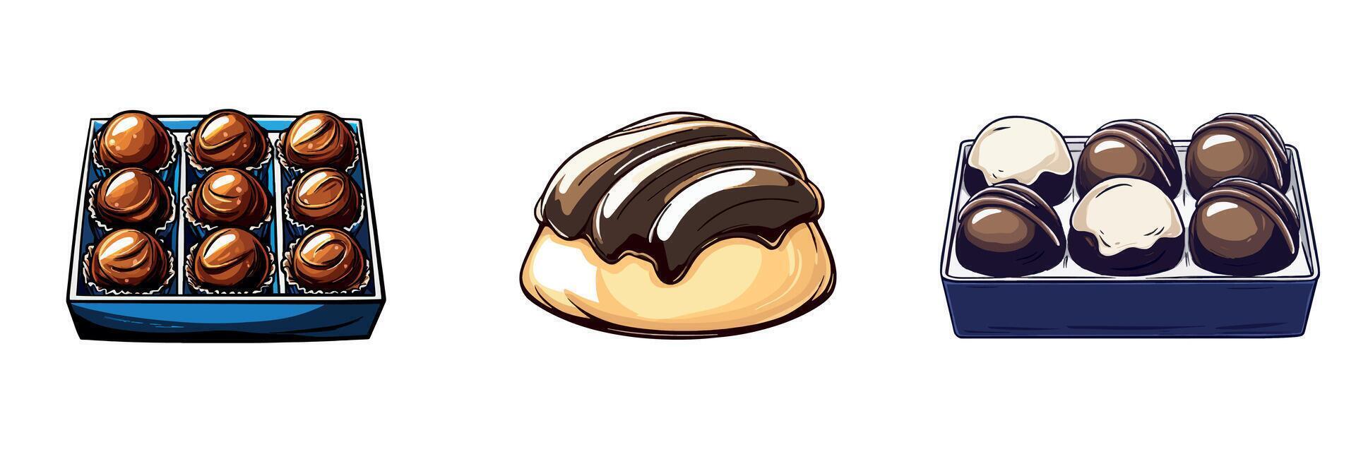 Chocolate Truffles and Sweet Treats for Everyone vector
