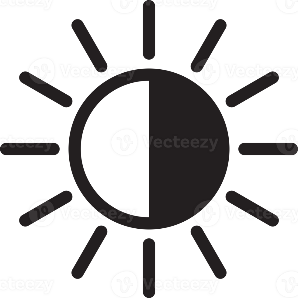 Sun with rays icon for your web design, logo, UI. illustration. png