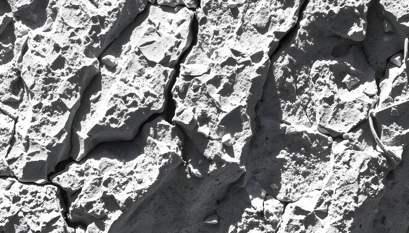 Close-up view of a gray rock face photo