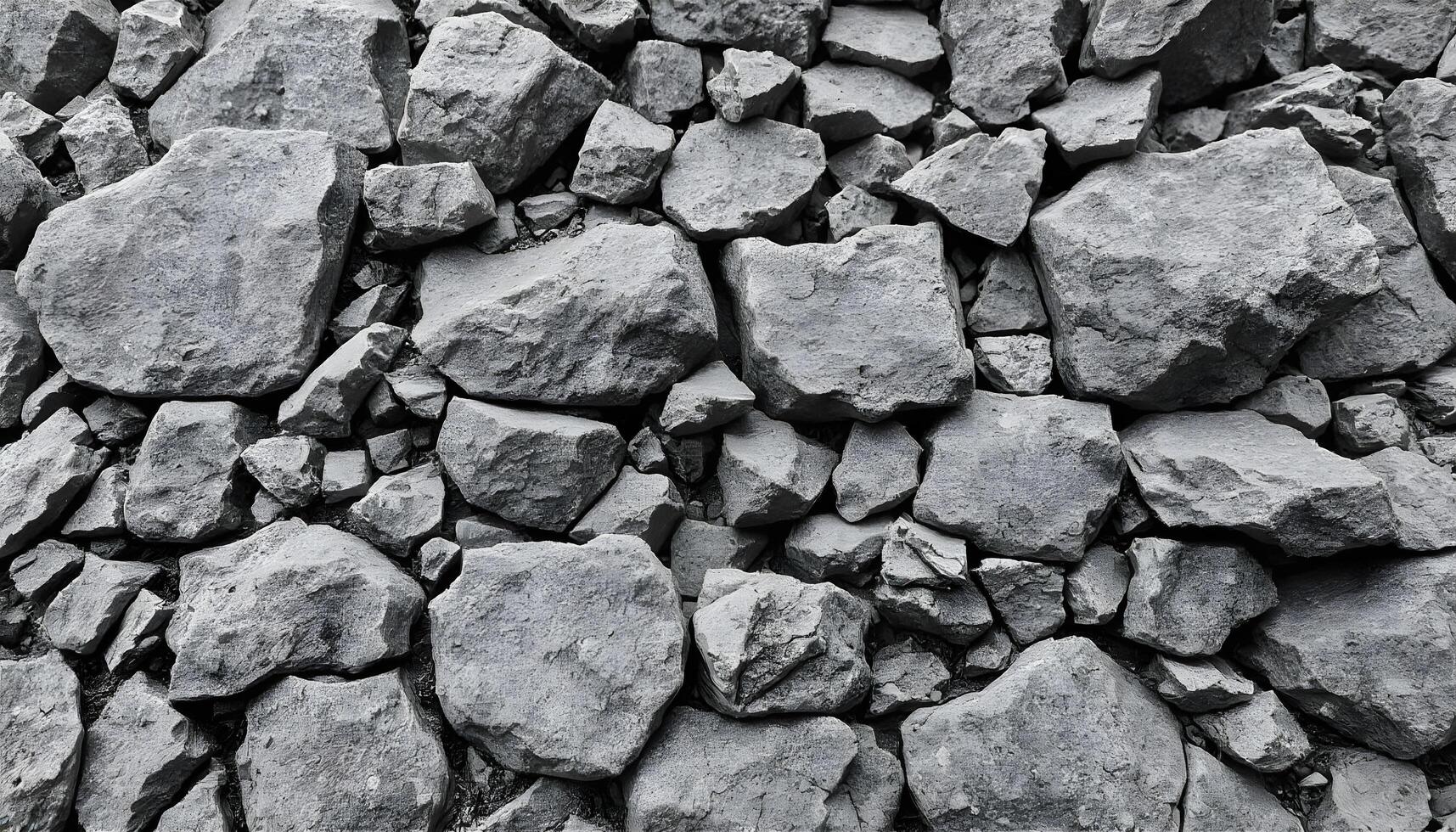 Grey Stone Wall Texture and Small Rocks photo