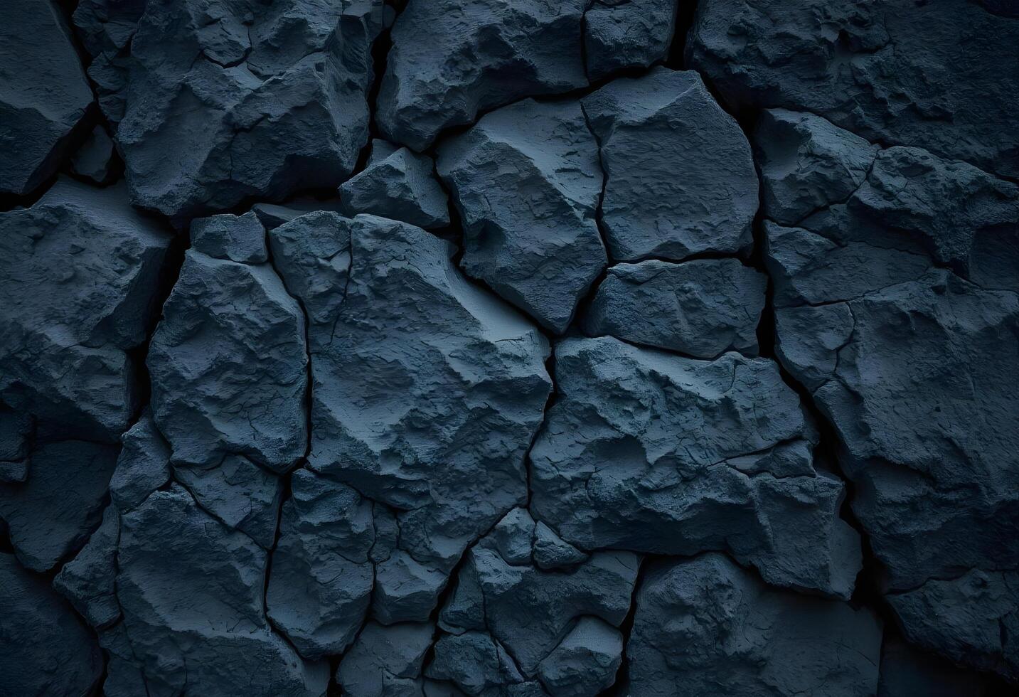 Close-up view of a dark gray rock photo