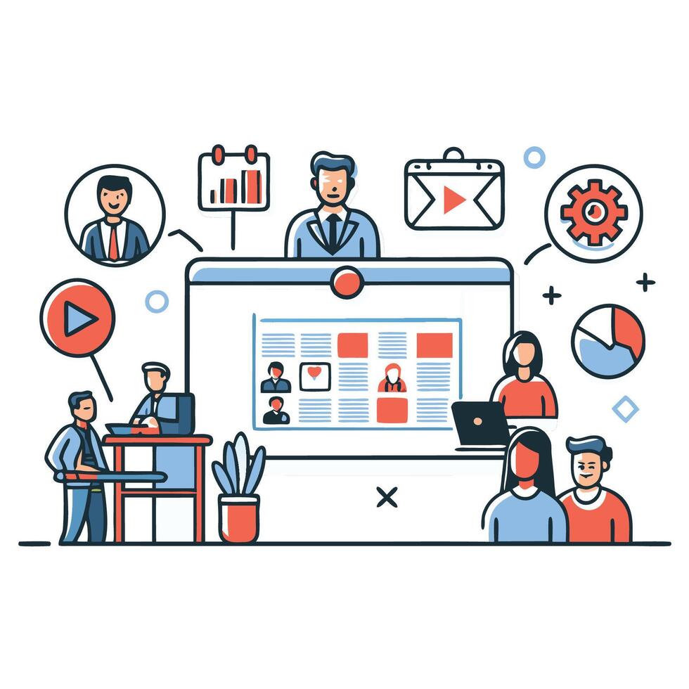 Visual Representation of Event Concept and Planning Insights vector
