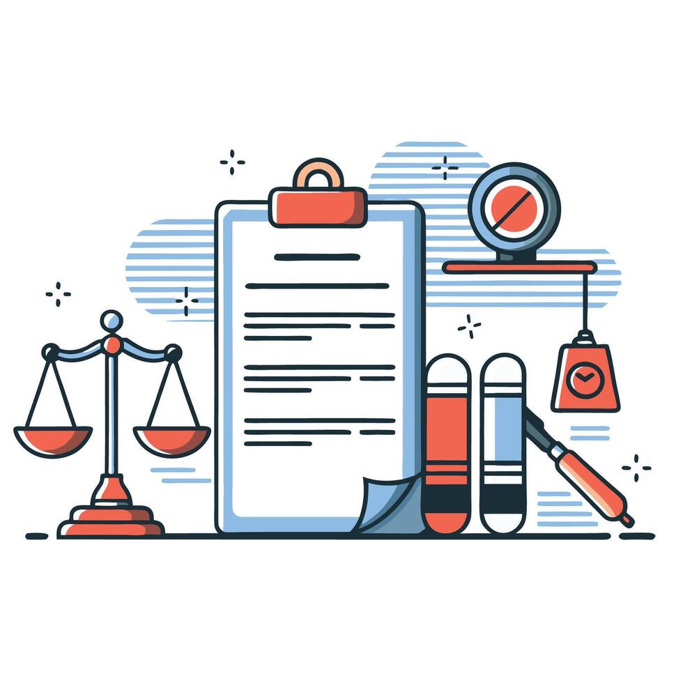 Illustrating the Concept of Legal Statements with 3 Examples vector
