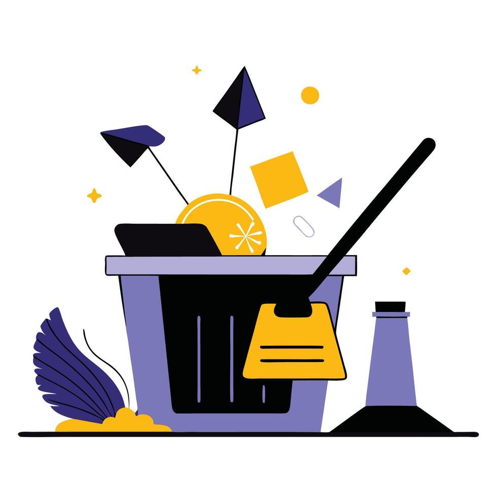 Innovative Concept for Inbox Decluttering and Organization vector