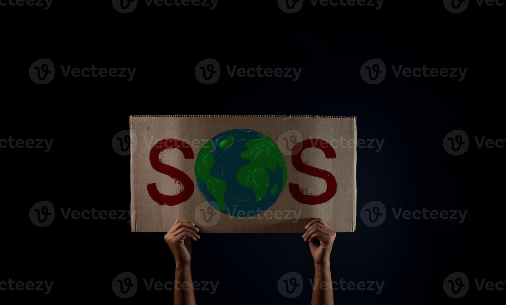 Environmental Concepts. Protest , Activism or Expression for Protect the Earth from a Global Cimate Change Issue. photo