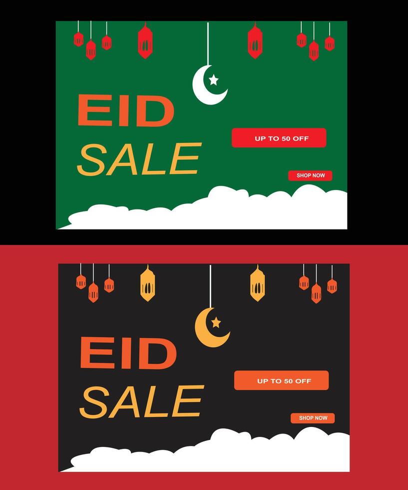 eid special sale post dsign vector