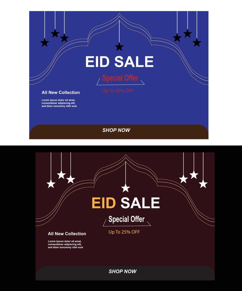 eid special offer sale post design vector