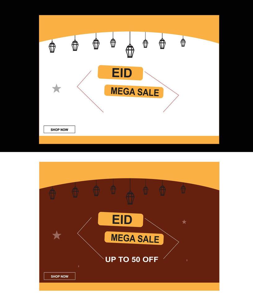 eid special sale post design vector