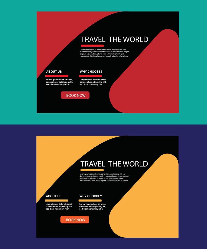 travel post design vector