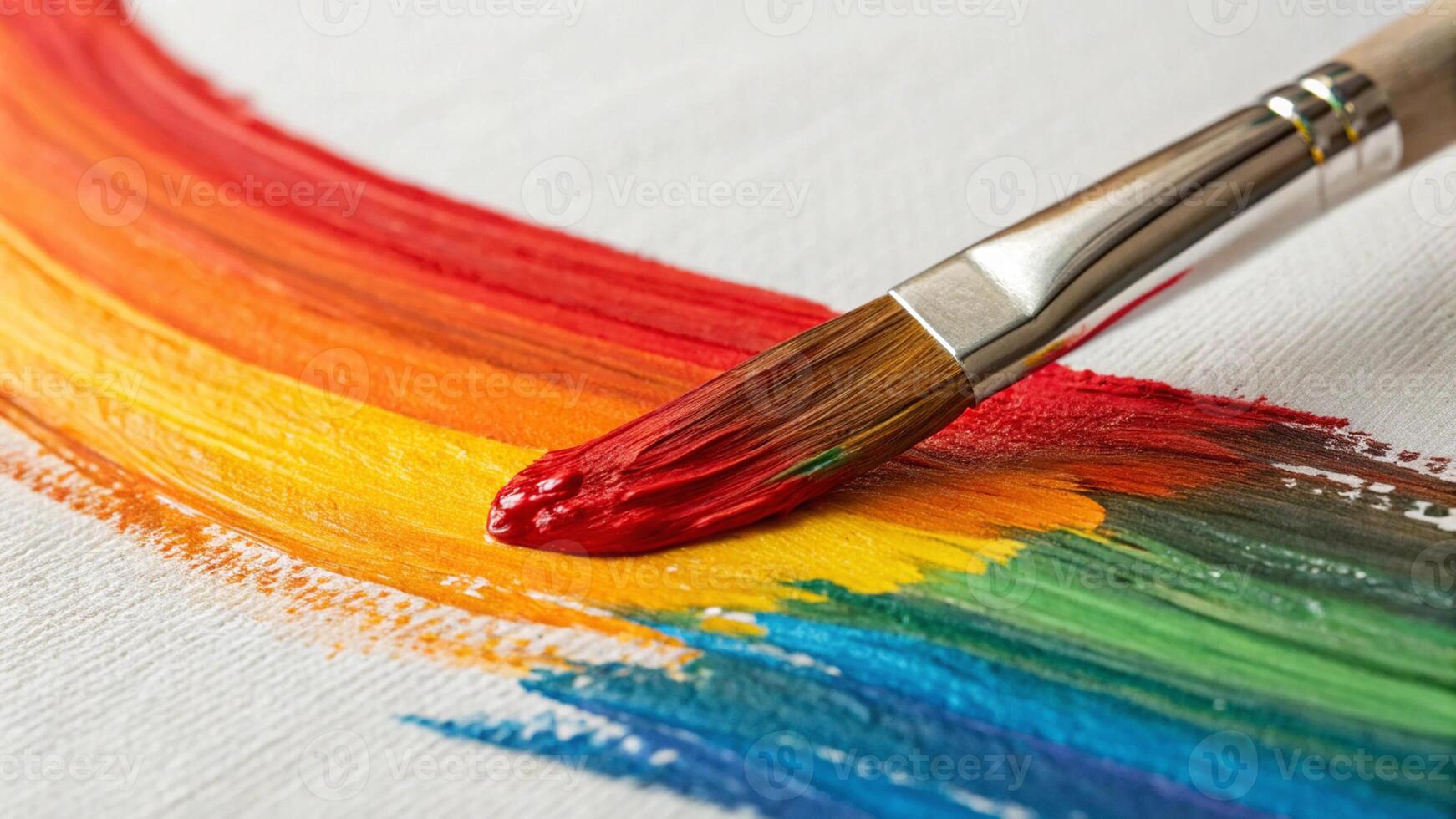 Rainbow Paint Strokes photo
