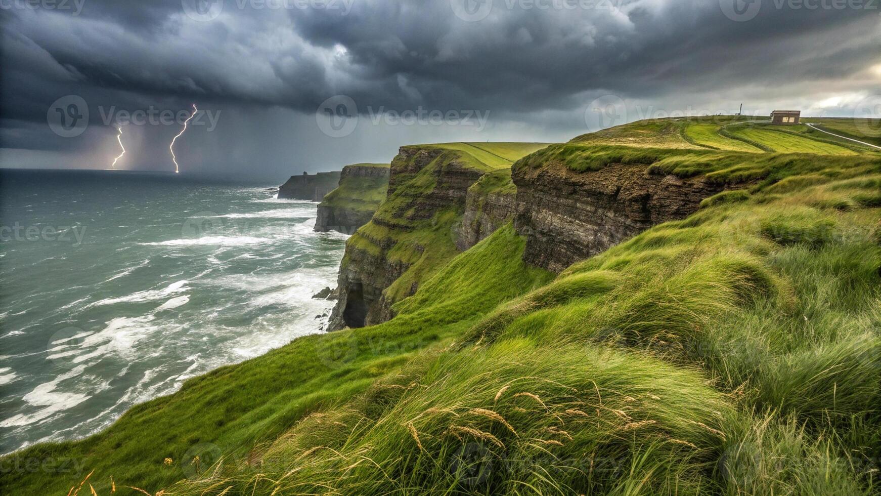 Cliffs of Moher Storm photo