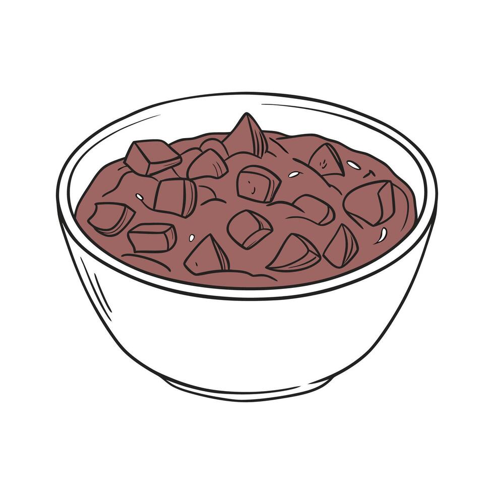 Delicious Beef Puree Nutritional Delight vector