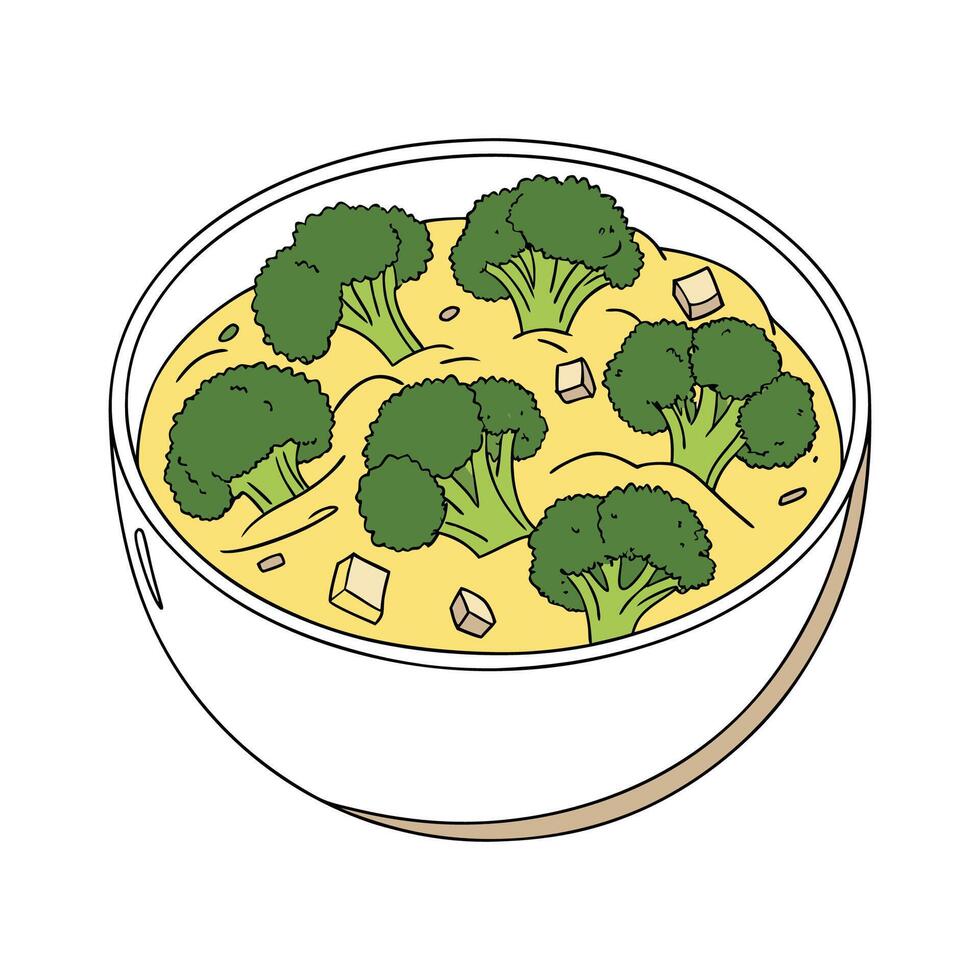 Nutritious Broccoli Cheddar Mash Easy Recipe vector