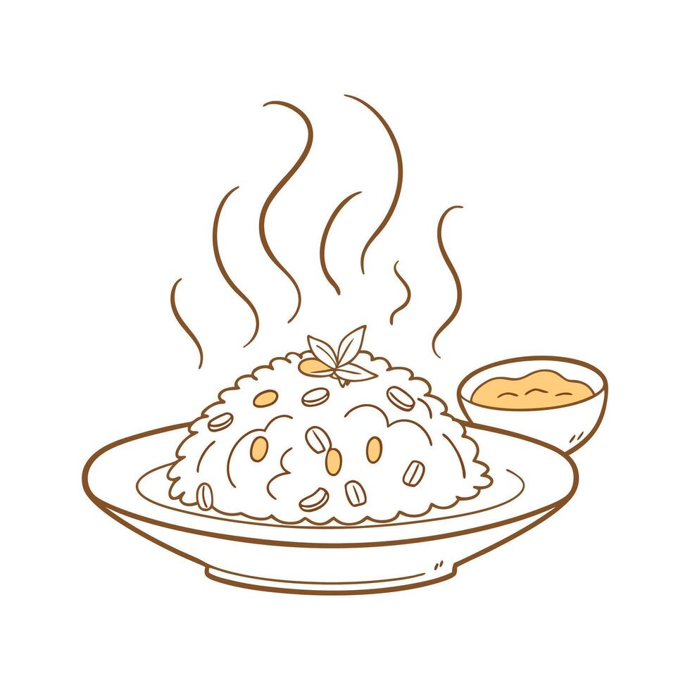 Delicious Bulgar Mash Creamy Delight vector