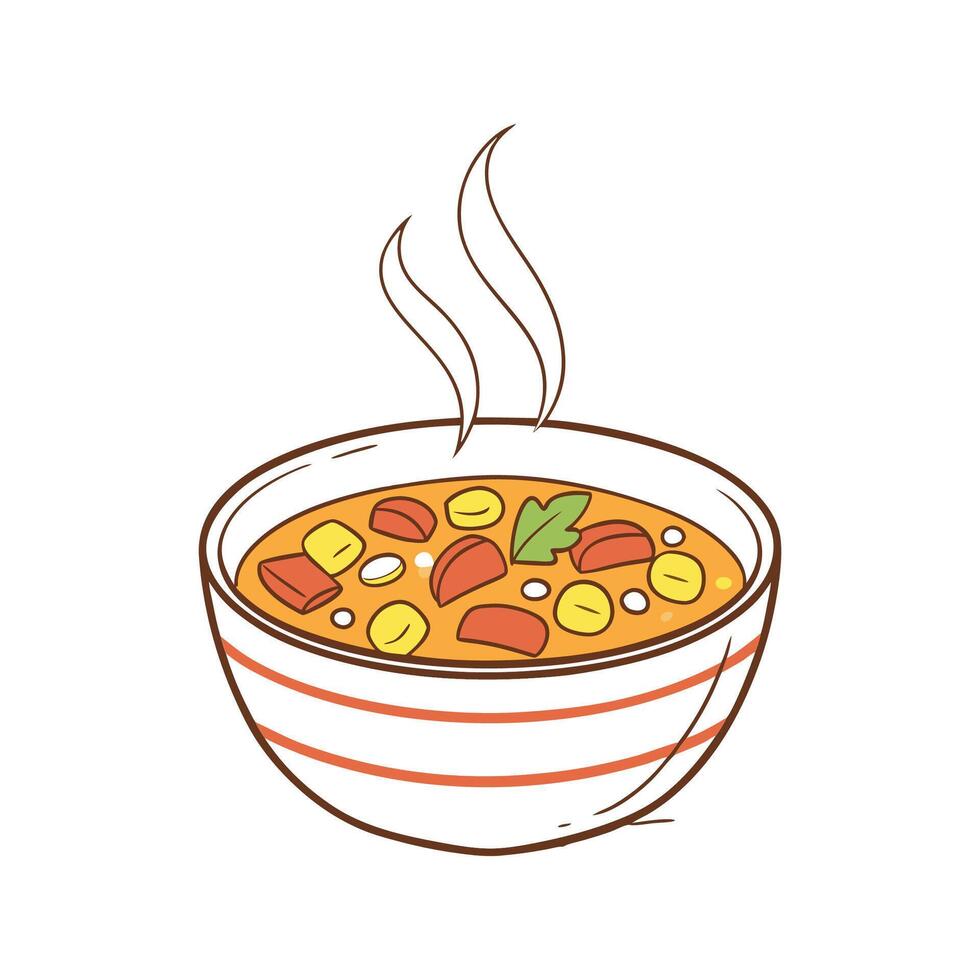 Savory Carrot Sweet Corn Soup Flavorful Option vector