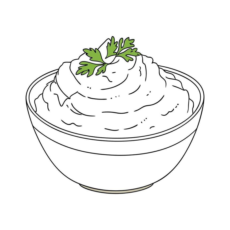 Yummy Cauliflower Mash for Kids vector