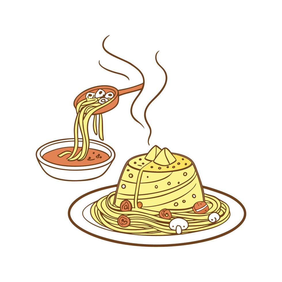 Nutritious Cheesy Polenta Healthy Snack vector