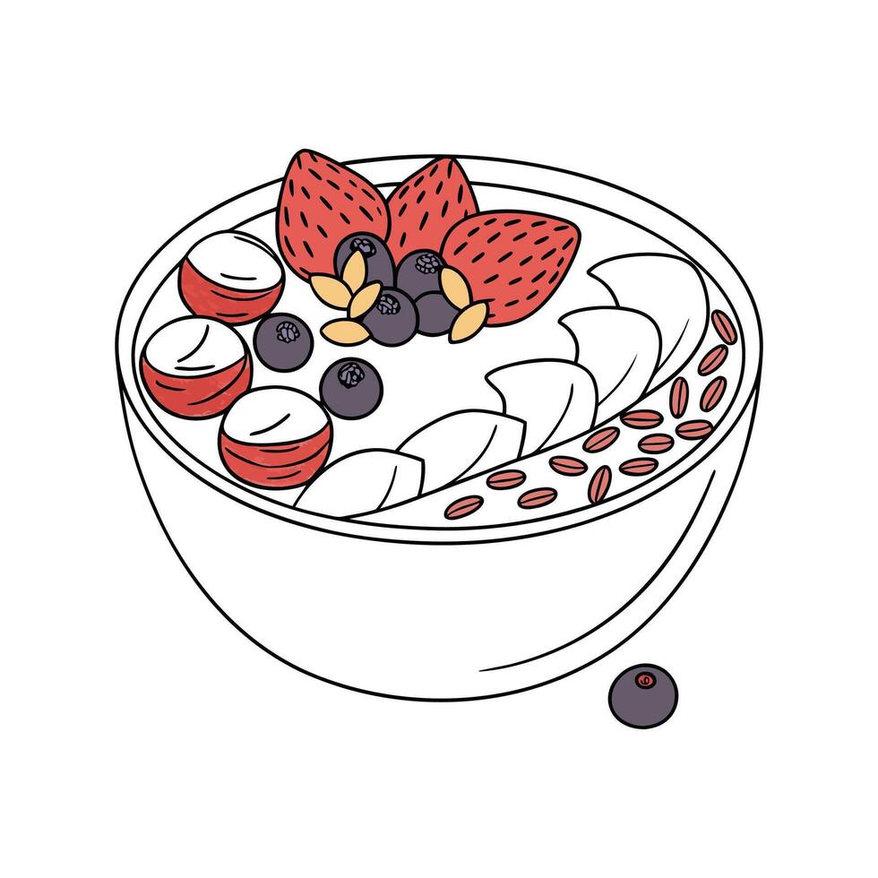 Savory Chia Pudding Wholesome Delight vector