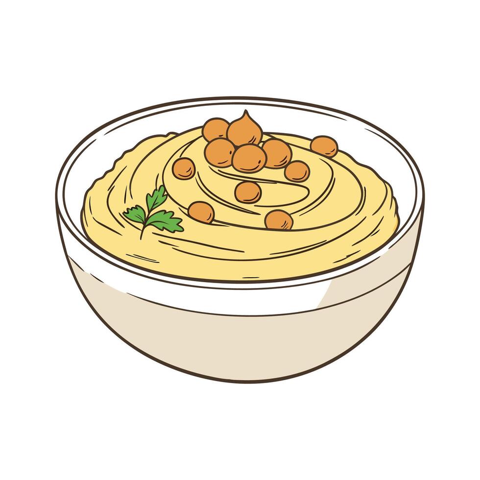Nutritious Chickpea Masht Healthy Option vector