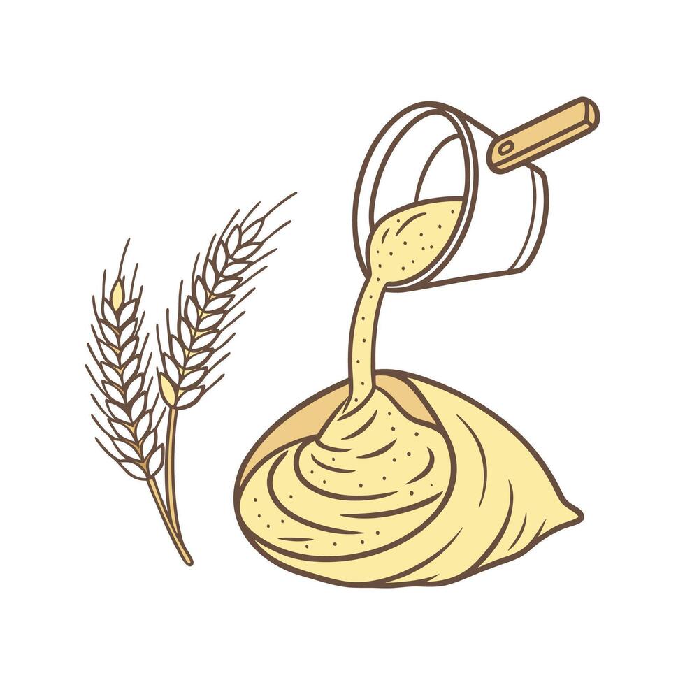 Delicious Cornmeal Mash for Healthy Eating vector