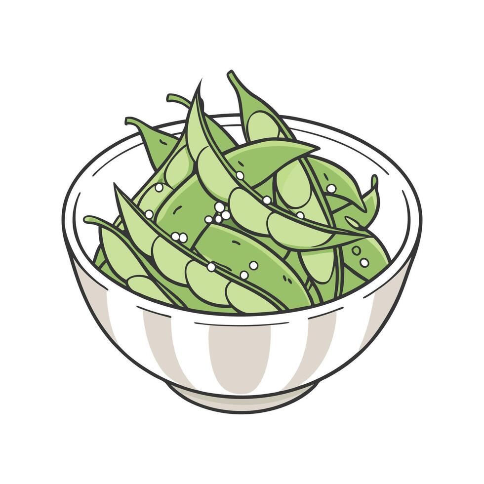 Delicious Edamame Mash for Kids vector