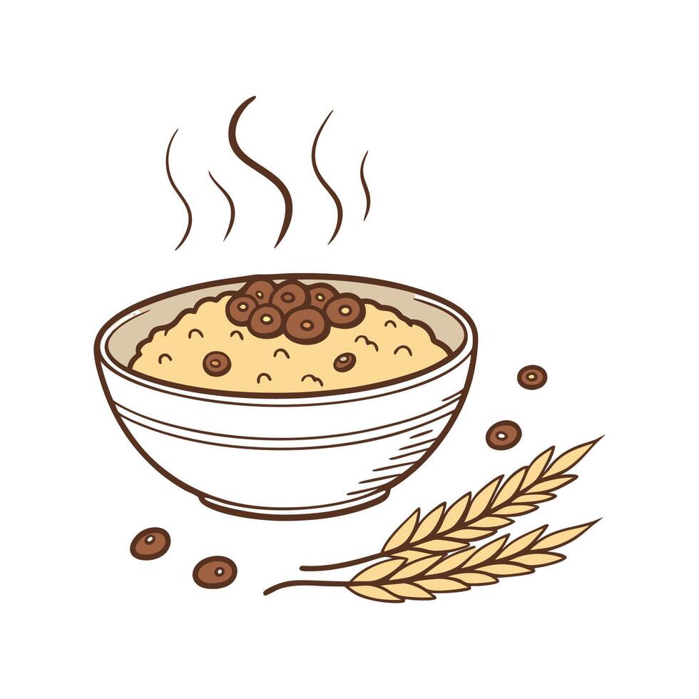 Tasty Finger Millet Porridge Healthy Delight vector