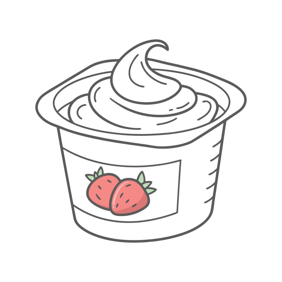 Nutritious Greek Yogurt for Healthy Eating vector