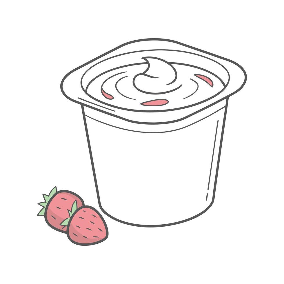 Delicious Greek Yogurt for Nutritious Eating vector