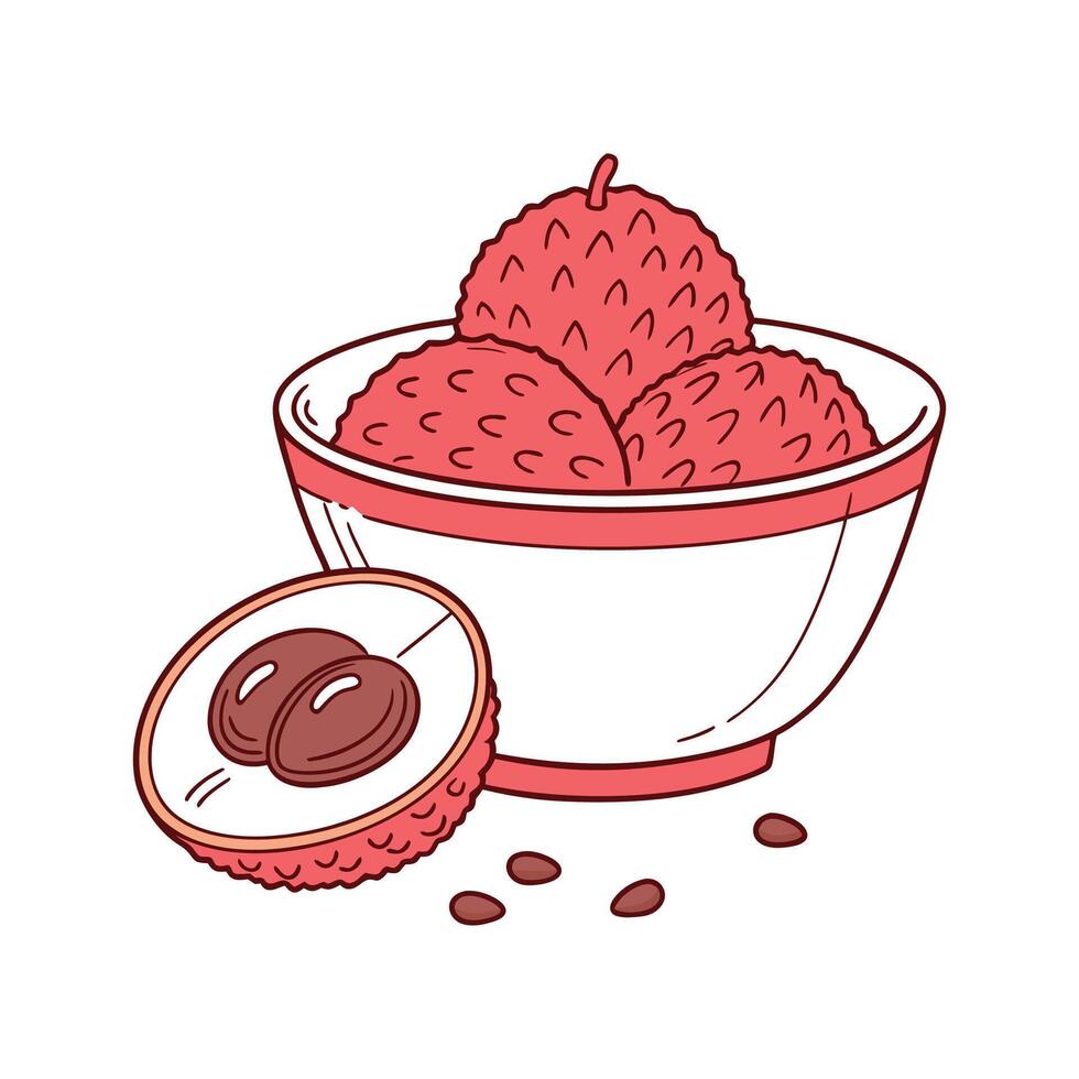 Creamy Lychee Puree for Nutritional Meals vector