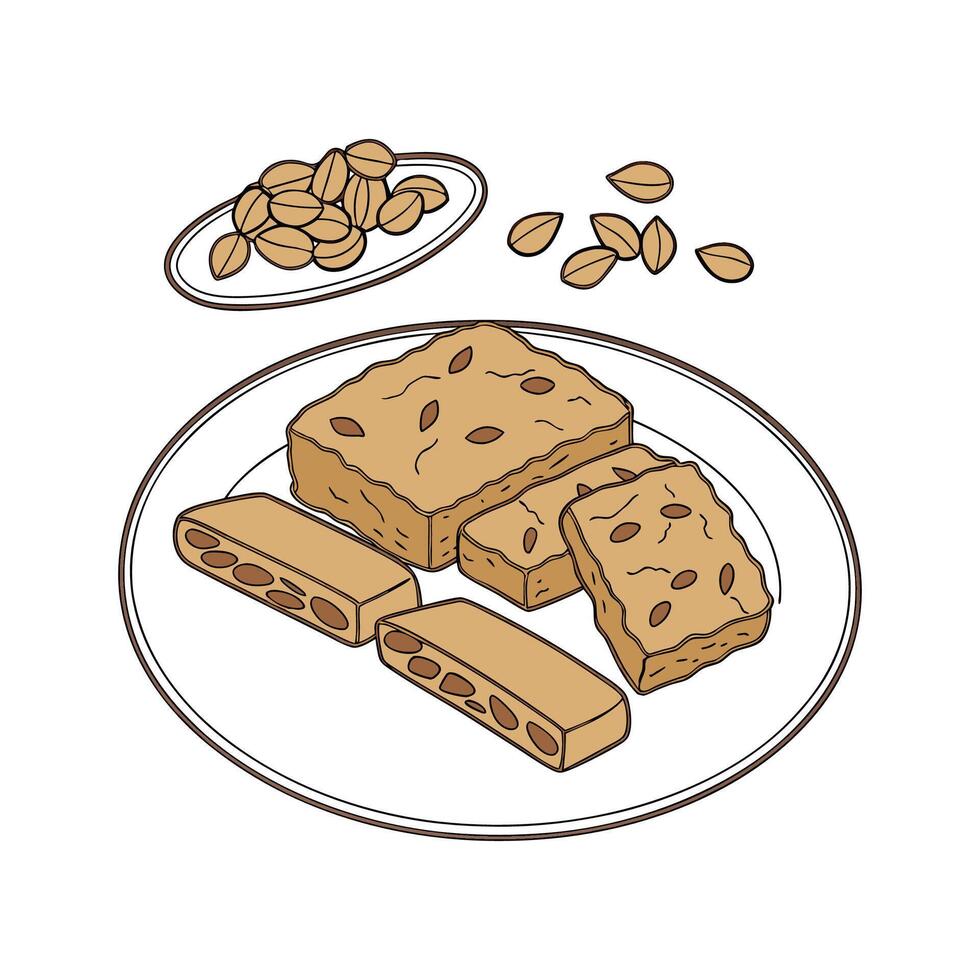 Delicious Mashed Date Oat Bars Whole Grain Toast Strips for Kids vector
