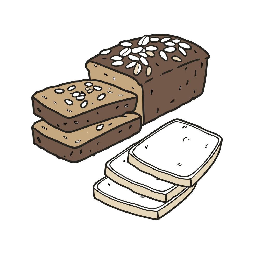 Nutritious Mashed Date Oat Bars Whole Grain Toast Strips vector