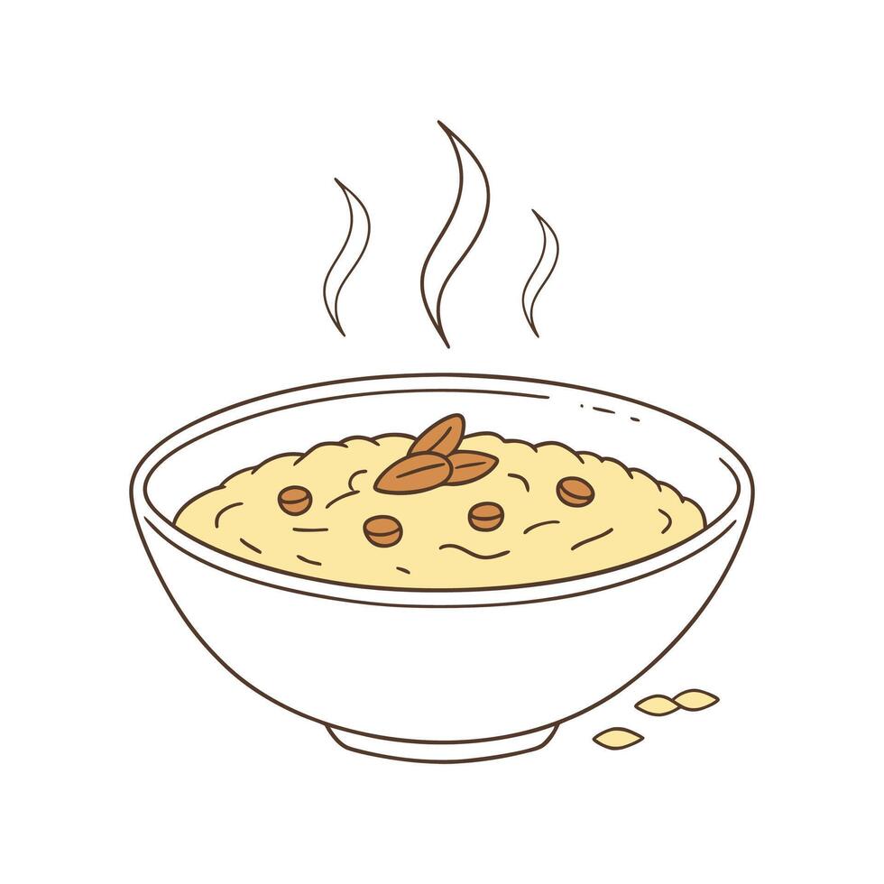 Yummy Millet Porridge for Healthy Snacking vector