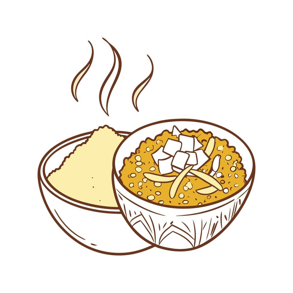 Nutritious Quinoa Coconut Mash Healthy Option vector