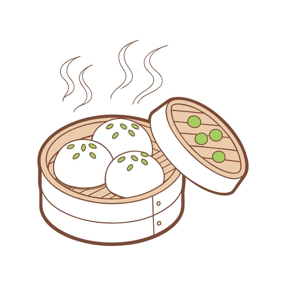 Nutritious Soft Brown Rice Balls with Peas for Healthy Treats vector