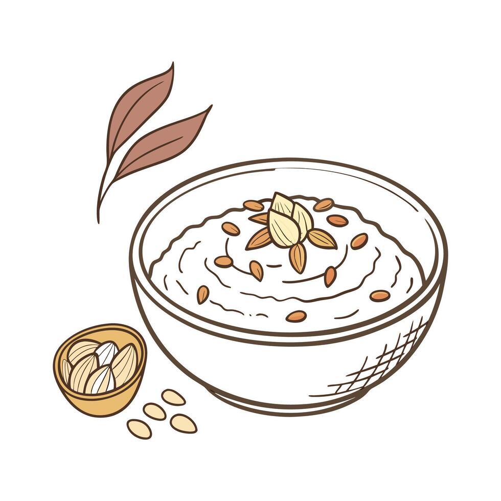 Savory Spelt Mash Quick Snack vector