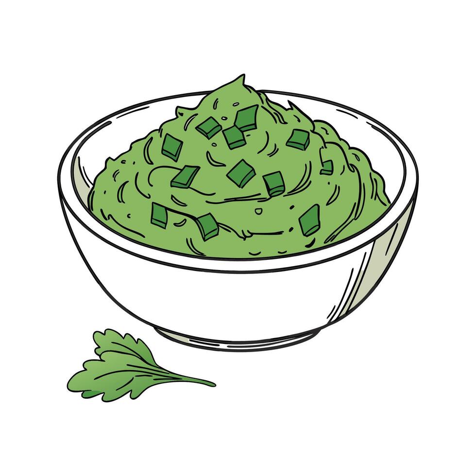 Nutritious Swiss Chard Mash Healthy Option vector