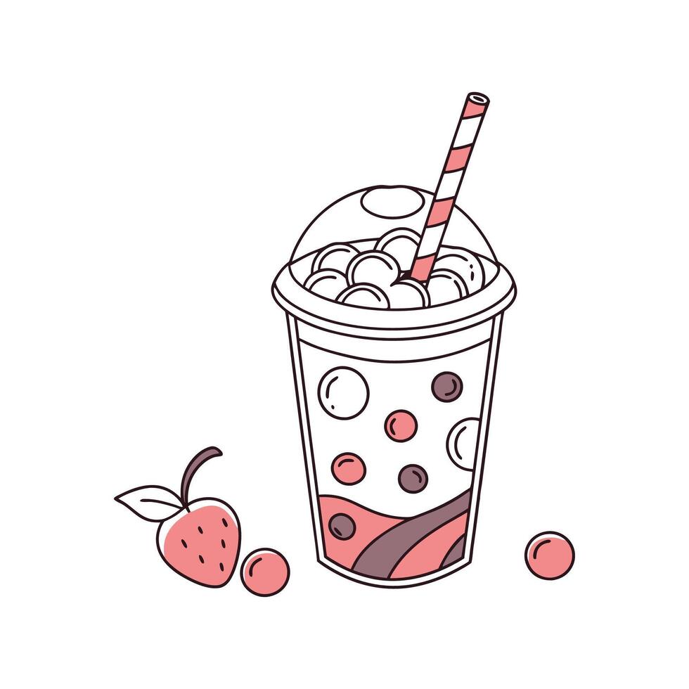 Creative Yogurt Drink Illustration for Refreshment vector