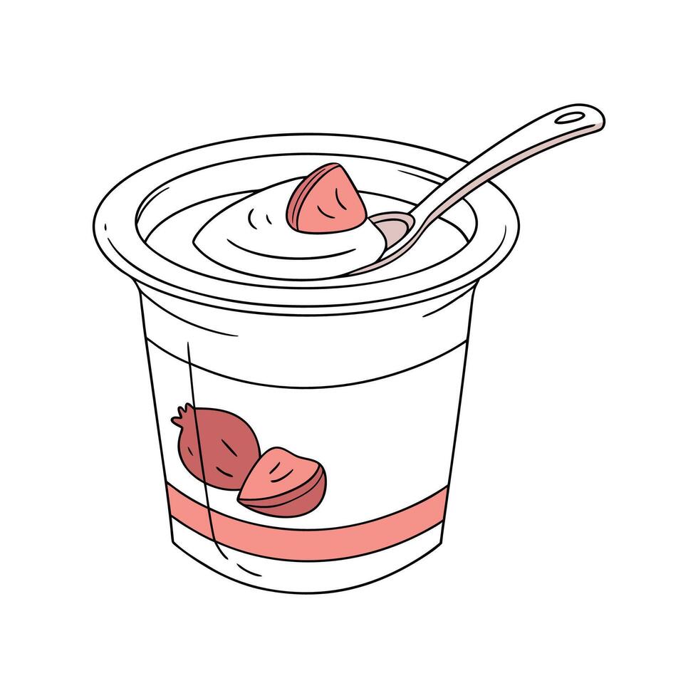 Yummy Yogurt for Healthy Snacking vector