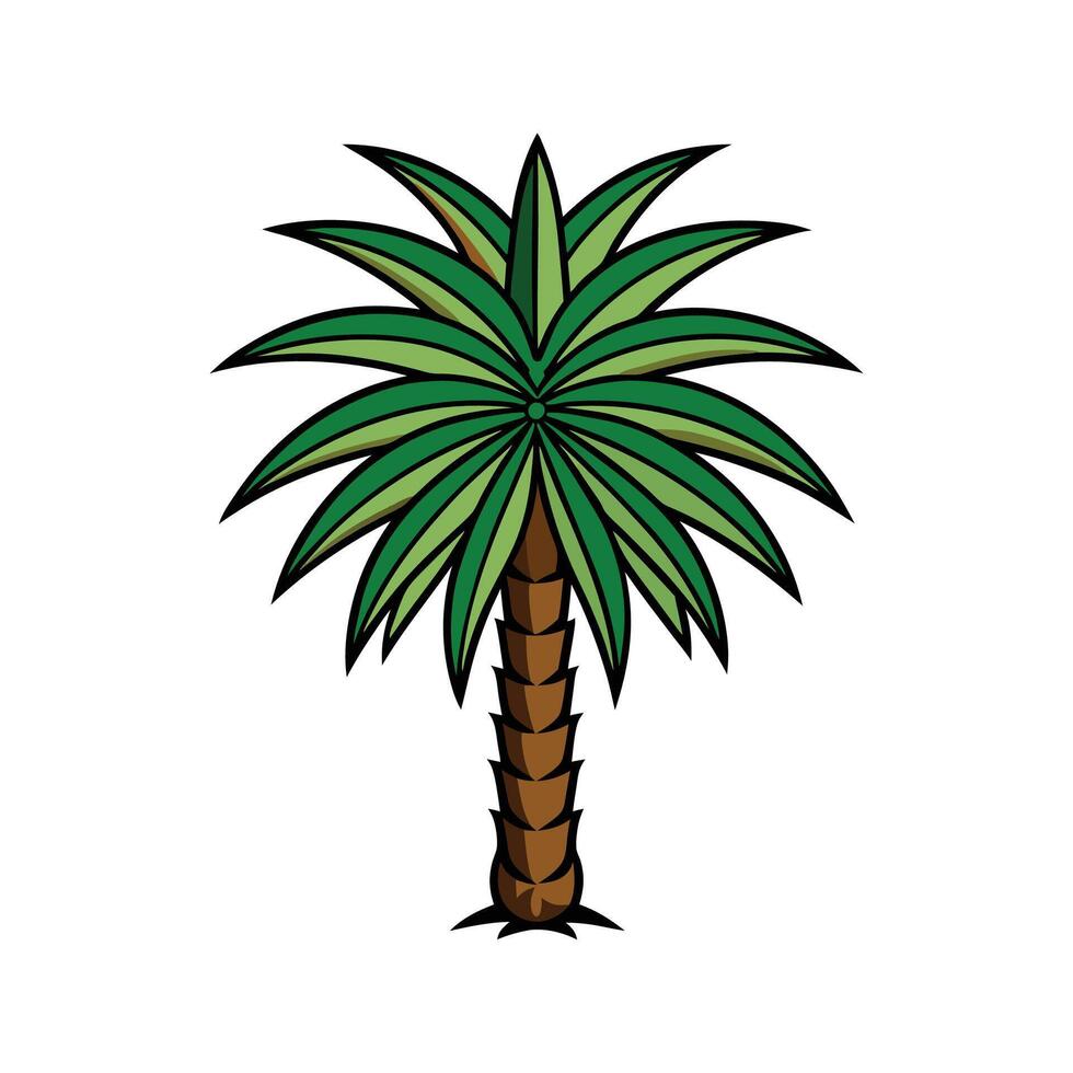 Elegant Bismarck Palm Tree Design vector